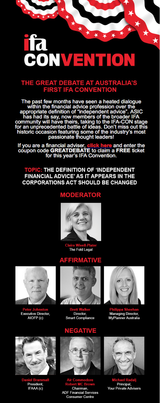 ifa Convention 'The Great Debate' flyer